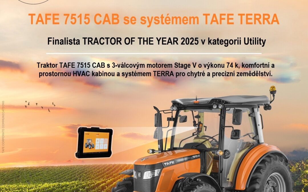 TAFE 7515 Cab finalista – Tractor of the year 2025 / Traktor roku 2025