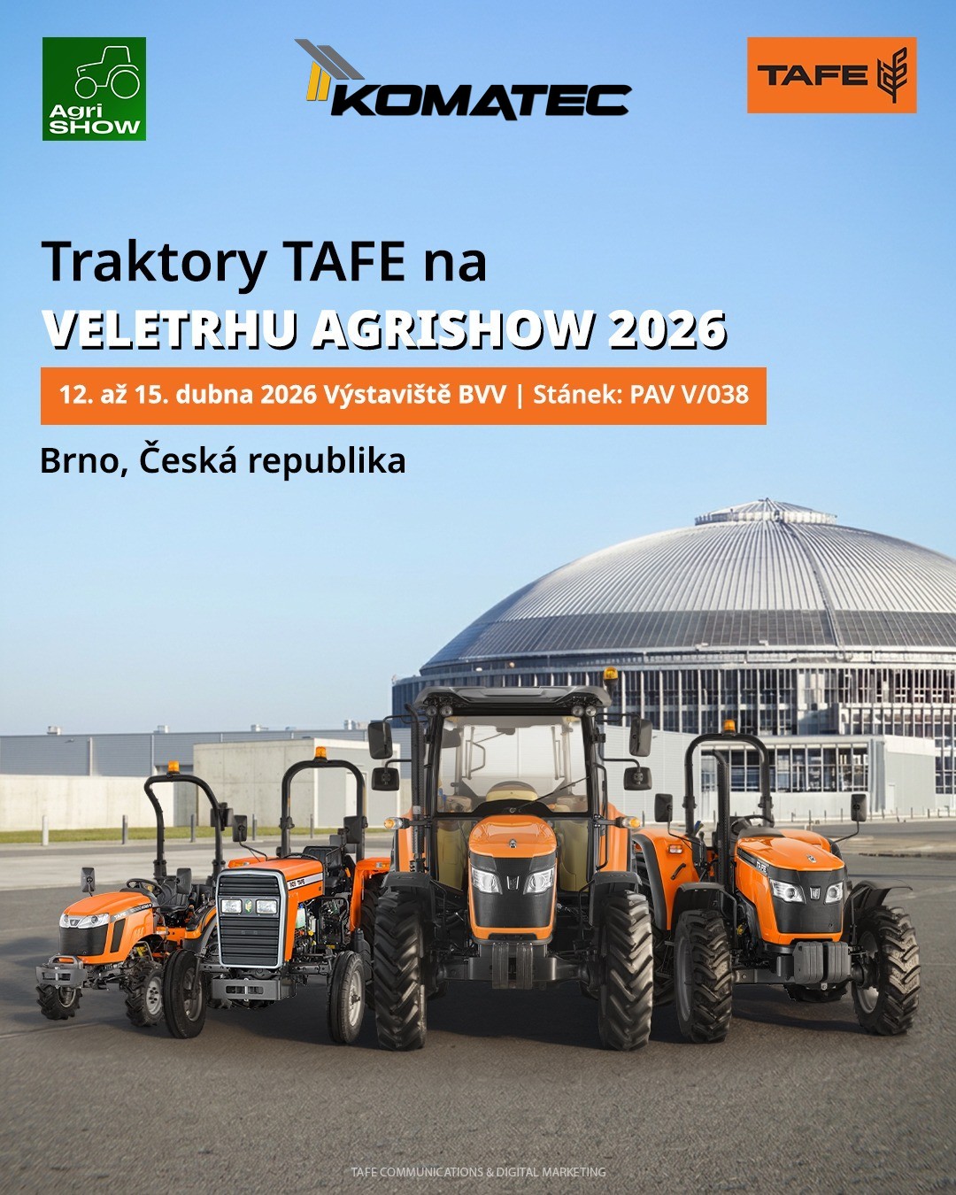Zveme Vás na AGRISHOW 2026 v Brně